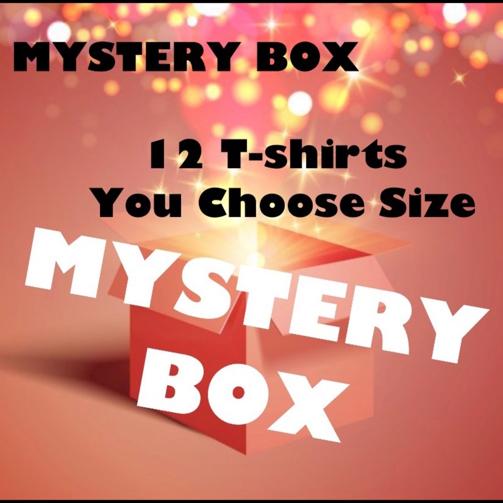 12 T-shirts Mystery Box 📦 🎁📦🎁 You Choose Size